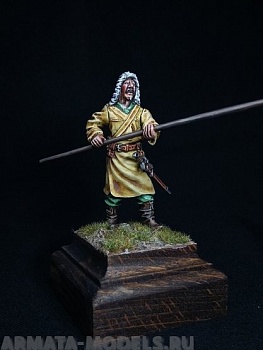 203ТБ ВИМ, пеший монгол с копьем, 54 мм 203ТБ ВИМ, пеший монгол с копьем, 54 мм
