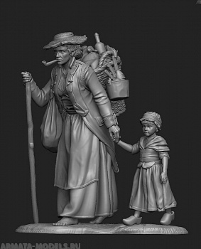 CHM-75026. Дорогами войны. 75 мм. Материал - смола.