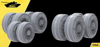 AM144198 Высокодетализированные колеса под нагрузкой для Airbus A330