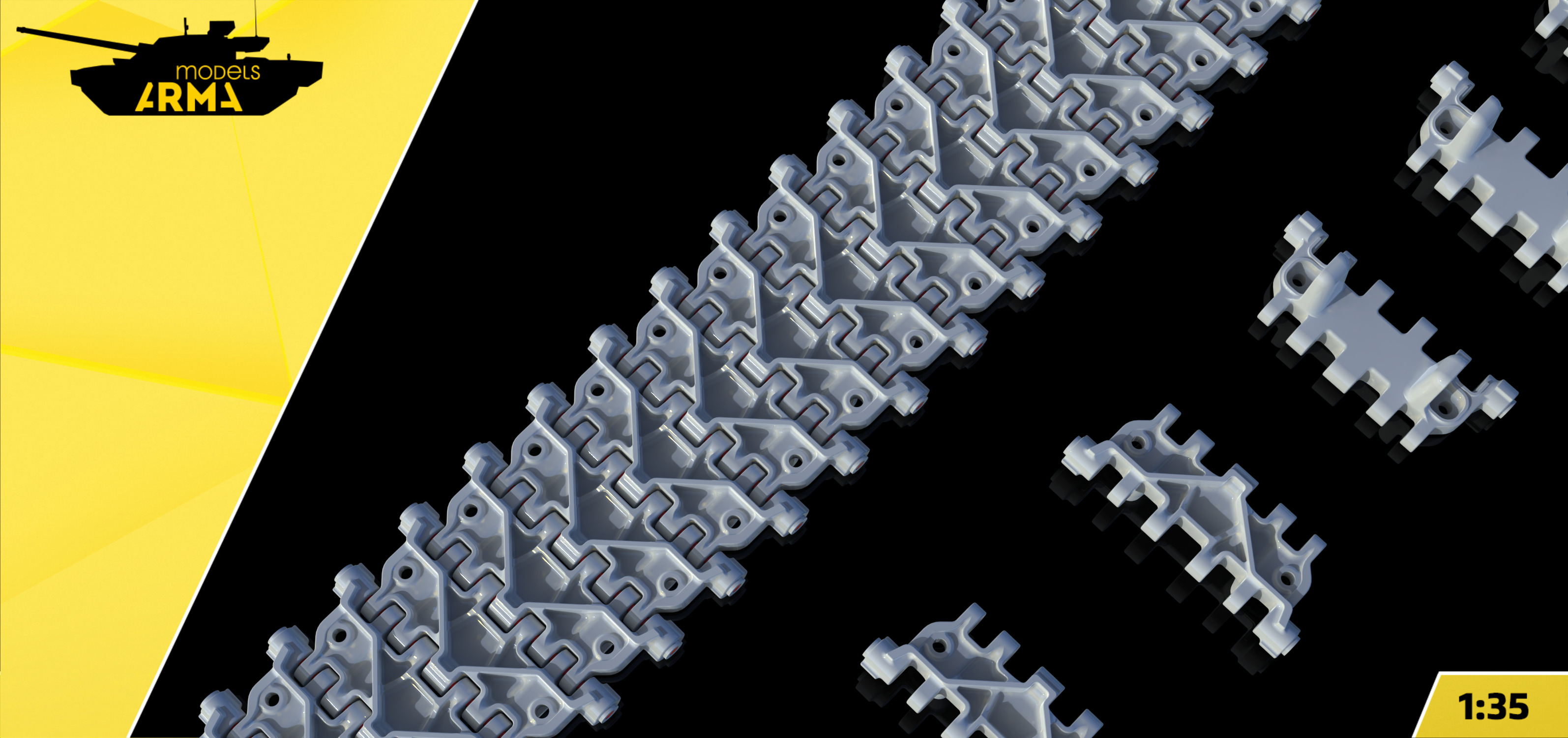AM35970 Высокодетализированные 3D Траки для МТ-ЛБ (Не для свободной продажи)