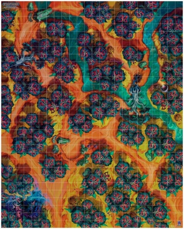 915671HW Starfinder НРИ: Игровое поле «Инопланетный лес»