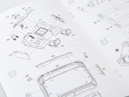 3019AVD Сборная модель ГПИ-72 шнековый снегоболотоход AVD Models