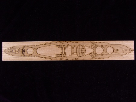 AW20087 Деревянная палуба для HMS Warspite 1915