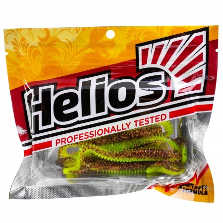 Виброхвост Shaggy 3,35"/8,5 см Golden Lime 5шт. (HS-16-048) Helios