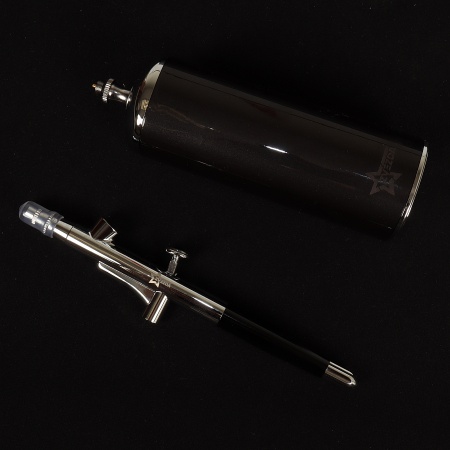 MW-9009A Аэрограф + беспроводной портативный аккумуляторный воздушный компрессор (серебристый)