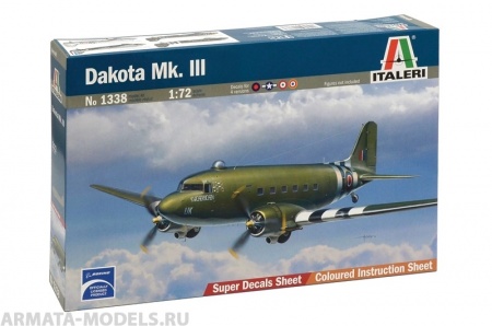 1338ИТ Самолет Dakota Mk.III Italeri
