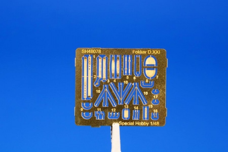 SH48078 Fokker D.XXI 3. sarja with Mercury engine Special Hobby