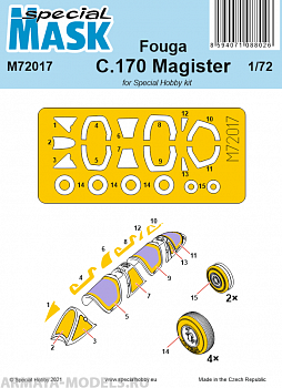 M72017 Fouga C.170 Magister  Mask