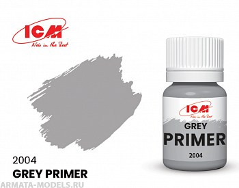 C2004 Краска для творчества, 17 мл, Грунтовка, цвет Серый(Grey)
