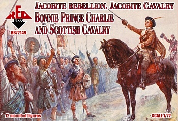 RB72149 Фигуры Jacobite Rebellion. Jacobite Cavalry. Bonnie Prince Charlie and Scottish Cavalry 1745 RB72149 Фигуры Jacobite Rebellion. Jacobite Cavalry. Bonnie Prince Charlie and Scottish Cavalry 1745