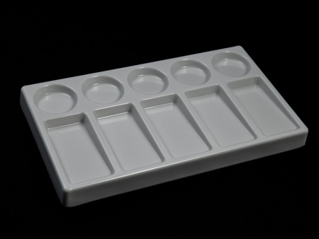 0155MCH Палитра прямоугольная 10 ячеек (керамика)