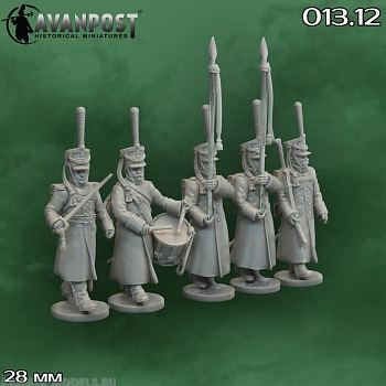 013.12АП Русская тяжёлая пехота: гренадерская комгруппа (в шинелях)