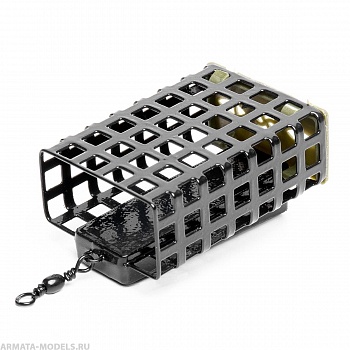 Кормушка Premier Fishing Feeder SPORT прямоуг. крашенная с дном  100гр (PF-FS-PK-100 BL)( цена указана за упаковку, в количестве 10шт.)