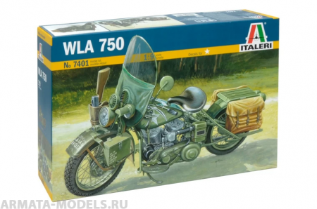 7401ИТ Мотоцикл US Army WWII Motorcycle Italeri