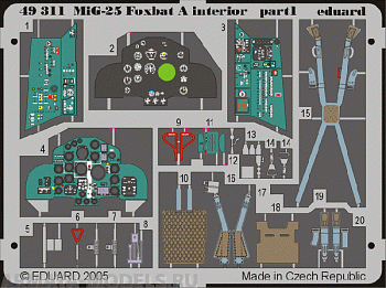 49311ED MiG-25 Foxbat A interior