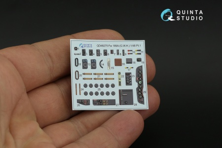 QD48275 3D Декаль интерьера кабины Fw 189A (GWH)