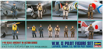 36107HG Набор фигур пилотов Второй мировой войны (WWII PILOT FIGURE SET)