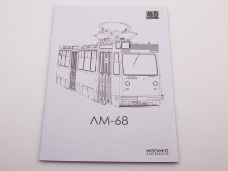 4051AVD Сборная модель Трамвай ЛМ-68 AVD Models