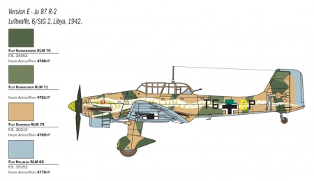 2769ИТ Самолет Ju-87 B-2/R-2 Picchiatello. Italeri