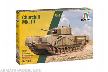 7083ИТ Танк Churchill Mk. III Italeri