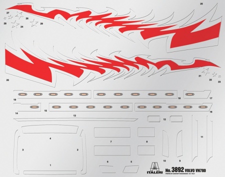 3892ИТ ГРУЗОВИК VOLVO VN 780 Italeri