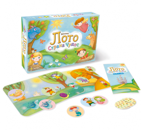 BG12003EUR Игра настольная Лото детское.Страна чудес BG12003EUR Игра настольная Лото детское.Страна чудес