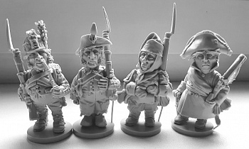 BIK-50.21. Суворовские походы №1. В комплекте 4 фигуры. Материал - смола.