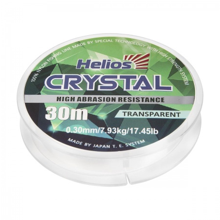 Леска CRYSTAL Nylon Transparent 0,30mm/30 (HS-CT 0,30/30) Helios