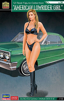 52343-Фигурка девушки, 1/12 Real Figure Collection No.24 “AMERICAN LOWRIDER GIRL' (Limited Edition)