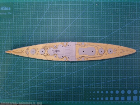 AW20008 Деревянная палуба для DKM Tirpitz 1944