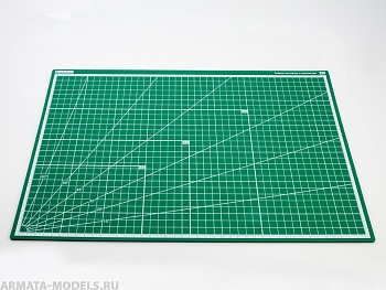 100102RK Коврик для резки стандарт зеленый А3, 3 слоя