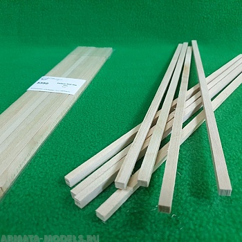 5350 рейки 5х6 - длина 300 мм - липа - 8 шт