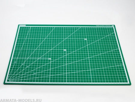 100102RK Коврик для резки стандарт зеленый А3, 3 слоя