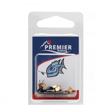 Мормышка вольф. Гвоздекубик 0,6г гвоздик d2 золото (10шт/уп) Premier Fishing