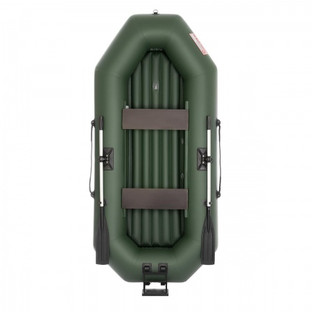 Лодка Шкипер А260нт навесной транец, надувное дно зеленый Тонар