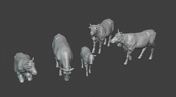 HE-43030 Миниатюра коровы (5шт)