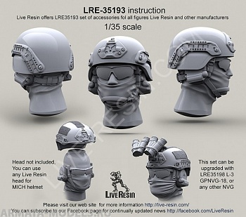 LRE35193 Незачехленный шлем MICH 2000 с рельсовой системой и креплением Norotos universal NVG LRE35193 Незачехленный шлем MICH 2000 с рельсовой системой и креплением Norotos universal NVG