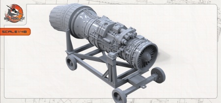 smk48074 Двигатель на тележке АЛ-31ФП (Не для свободной продажи) Arma Models