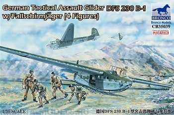 CB35039 German Tactical Assault Glider DFS 230 B-1 w/Fallschirmjager (4 Figures) CB35039 German Tactical Assault Glider DFS 230 B-1 w/Fallschirmjager (4 Figures)