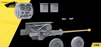 AM48267 Набор для конверсии в Ка-52М (ГОЭС-451М, Л418-5 2шт, узел орудия с металлическим стволом, колеса под нагрузкой)