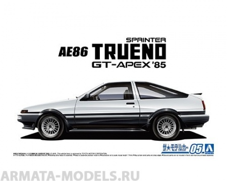 06141 Toyota Sprinter Trueno AE86 '85 Aoshima