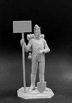 CHM-54353. Испанский батальон пионеров (версия №1), 1812 г. 54 мм. Материал - смола.