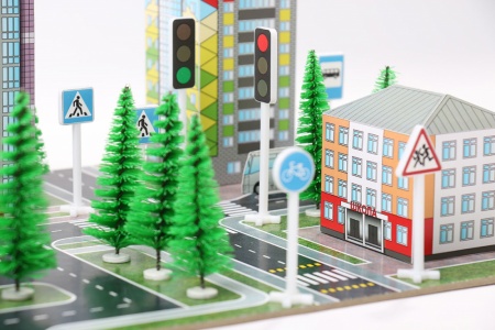 100-pdd-001 Макет ПДД. Набор №1.