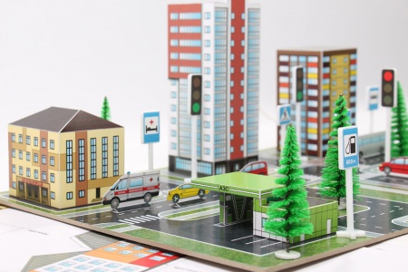 100-pdd-001 Макет ПДД. Набор №1.