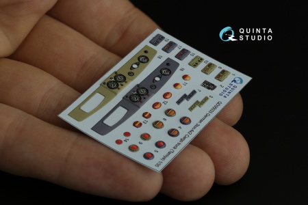 QD35033 3D Декаль интерьера кабины Opel Blitz (Tamiya)