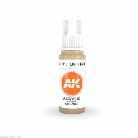 AK11115 Краска акриловая Light Earth 17ml