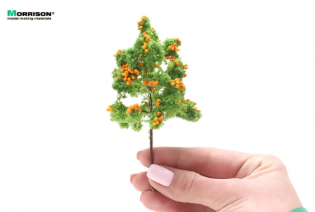 011dfr004 Фруктовое дерево д/макета (оранжевые плоды)