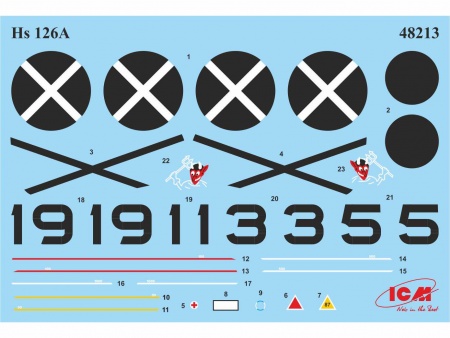 48213 Hs 126A-1 с бомбодержателем, Самолет-разведчик Легиона Кондор ICM