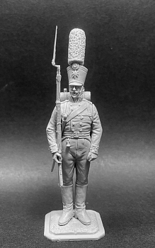 CHM-54376. Унтер-офицер гренадерского батальона полка Пешей Гвардии, Пруссия 1808-13 гг. 54 мм. Материал - смола.