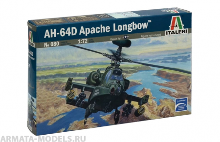 080ИТ Вертолет AH-64D Apache Longbow Italeri